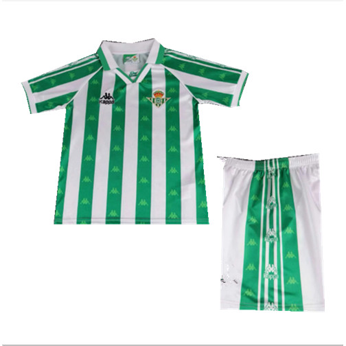 Bộ Đồng Phục Real Betis Retro 1995-97 Cho Trẻ Em, Bao Gồm Áo Sơ Mi Và Quần, Size 16-28