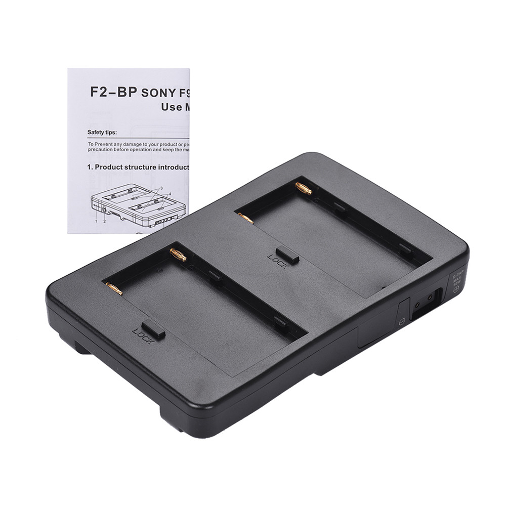 Andoer F2-BP NP-F Pin Sang V-Mount Adapter Tấm Phù Hợp Với F970 F750 F550 Cho Canon 5D2 5D3 Máy Ảnh 