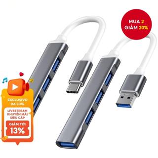 USB HUB USB3.0 Bộ chia đa năng loại C Bộ chuyển đổi 4 trong 1 cho máy tính xách tay Xiaomi Lenovo Macbook PC