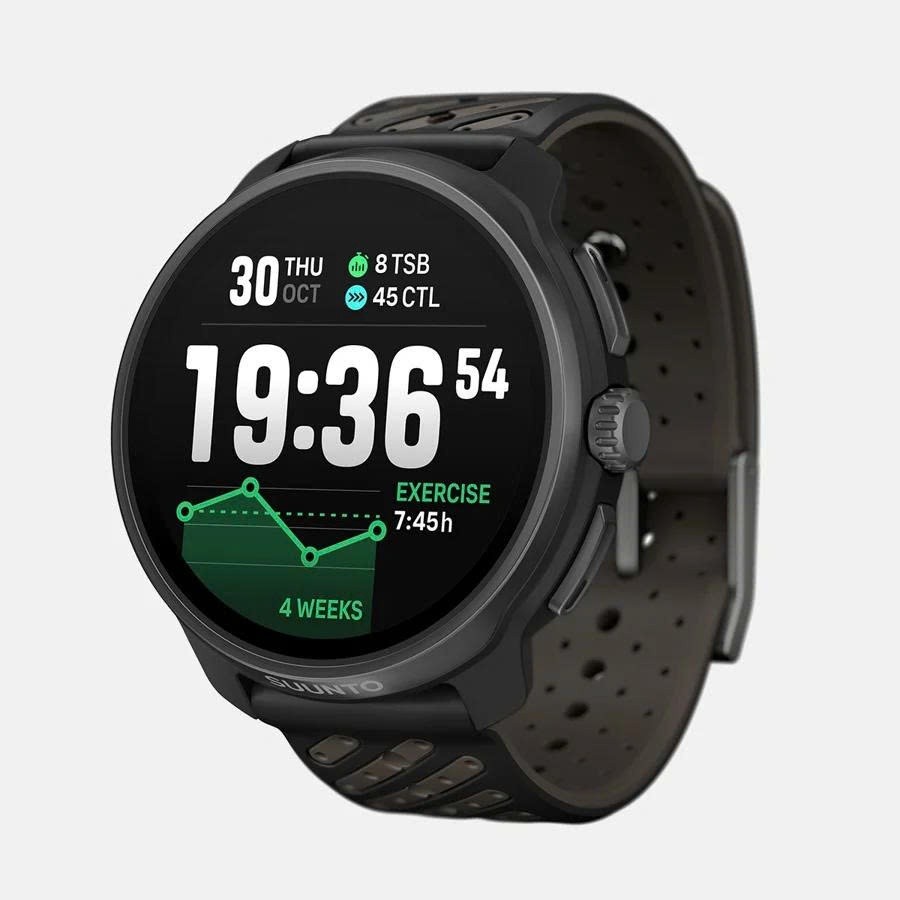 Suunto Race 2 – GPS Watch for Runners & Athletes - Viền Titanium