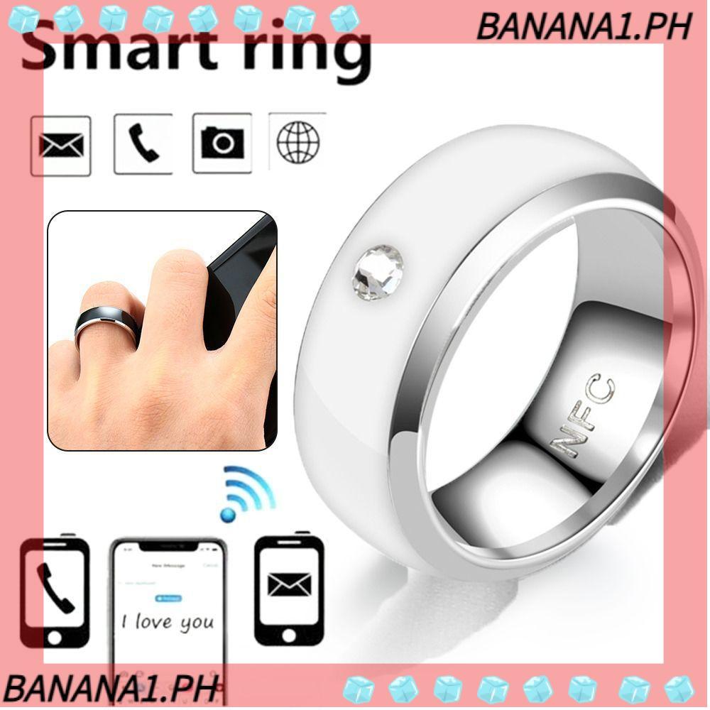 Nhẫn thông minh BANANA NFC, Nhẫn kỹ thuật số ngón tay bằng thép không gỉ kết nối có thể đeo được, Nh