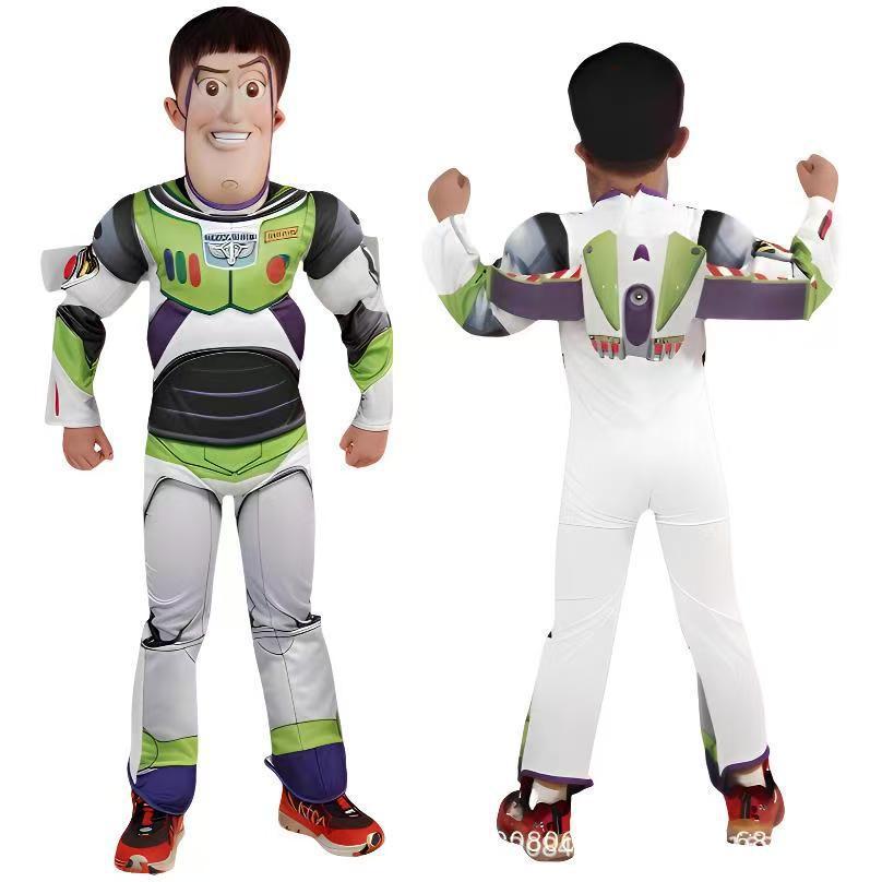 Jumpsuit Halloween Buzz Lightyear - Cosplay Đồ Chơi Câu Chuyện, Trang Phục Cowboy Miền Tây Woody