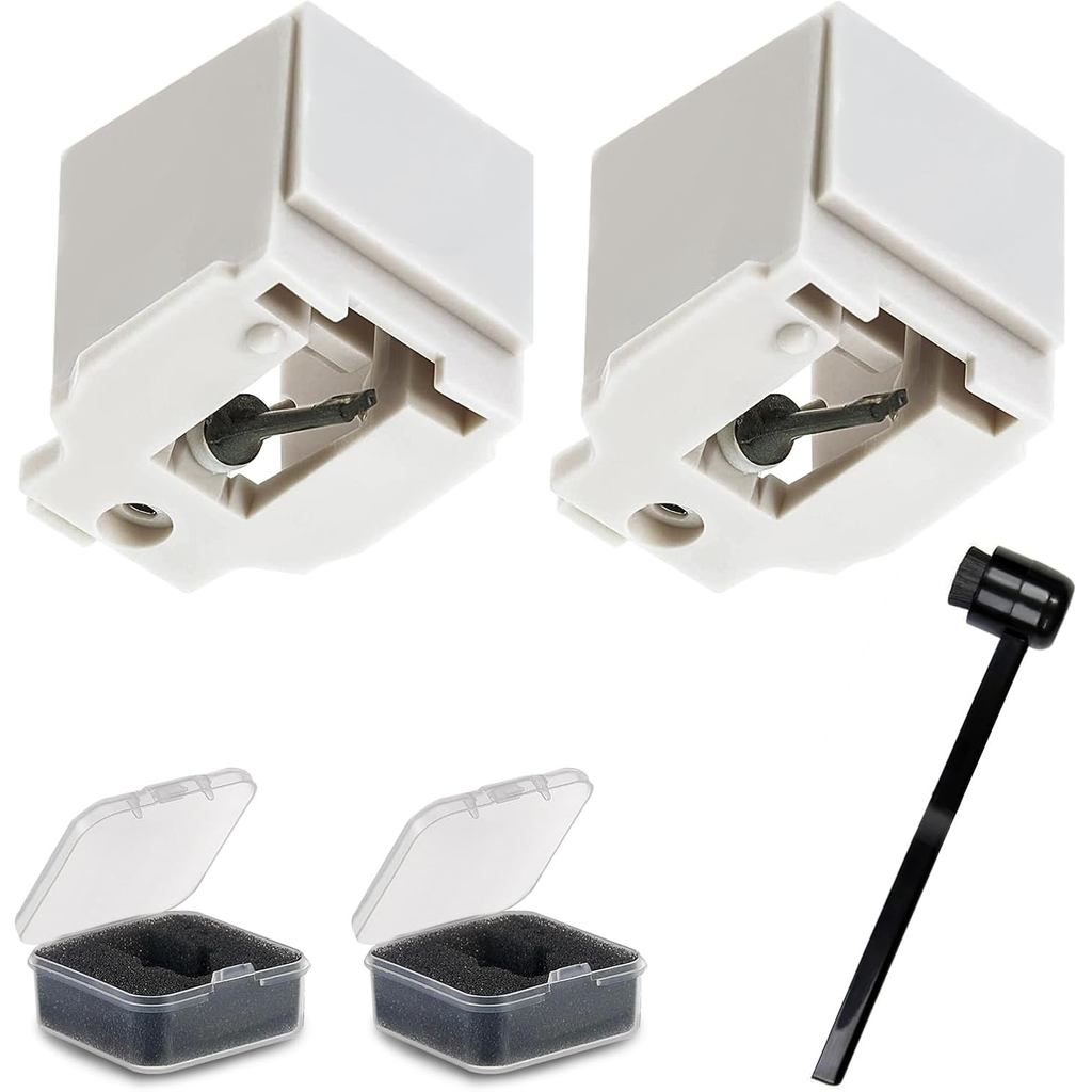 2 Gói Thay Thế Kiểu Dáng ATN3600L - Đầu Kim Cương & Kim Bàn Xoay Sợi Carbon Cho Audio-Technica AT-LP