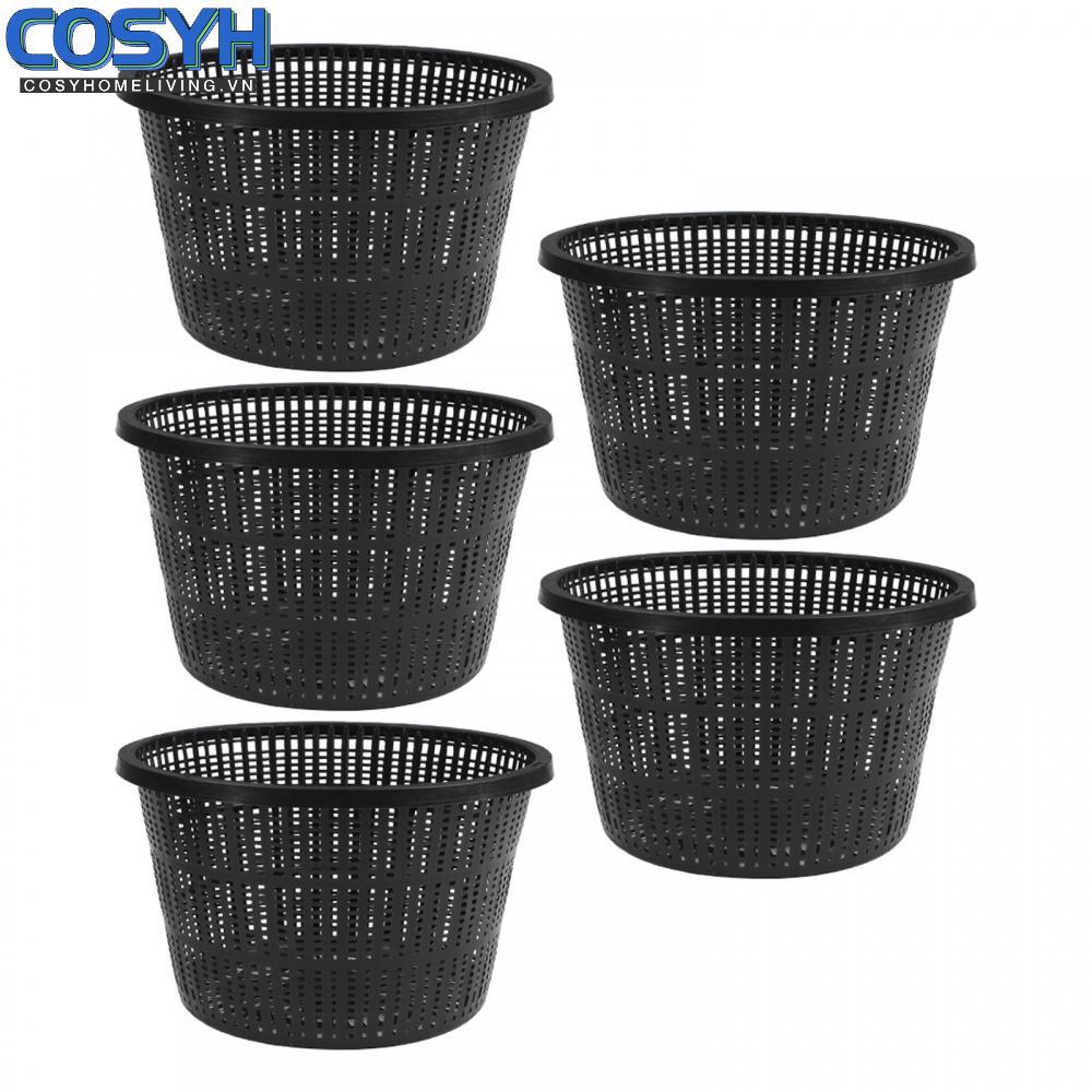 <cosyh>8 3 Inch Aquatic Net Pots for Plants 5 Piece Set for Pond and Garden Use