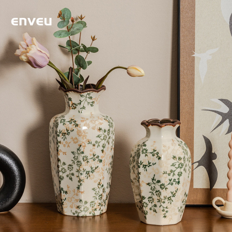 Cao cấp Mới Phong Cách Trung Hoa Retro Xanh Trắng Bình Sứ Nước Trồng Hoa Sắp Xếp Chậu Hoa Tươi Hoa Phòng Khách Lối Vào Trang Trí Màn Hình Hiển Thị