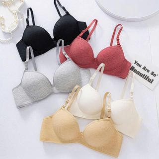 AQ155_Áo lót nữ đúc su dày chéo 5 cm không gọng, đệm dày nâng đẩy vòng 1 cao cấp.