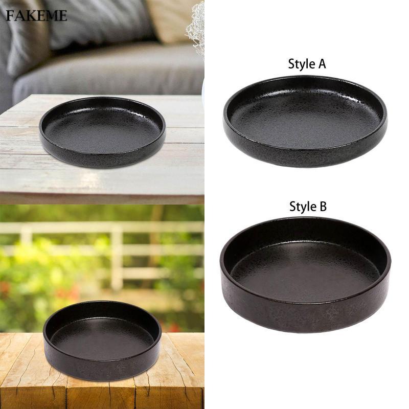 FAKEME Nhật Bản Tròn Bình Hoa Ikebana Tròn Chậu Cây Khay Cho Phòng Ngủ Nhà Hàng Sân