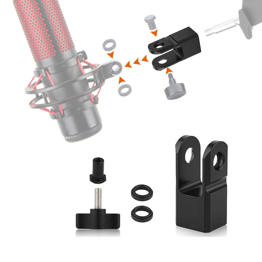 HyperX QuadCast Micro Boom Arm Adapter và Boom Arm Adapter Vít để chuyển đổi giao diện micrô 3 / 8 "