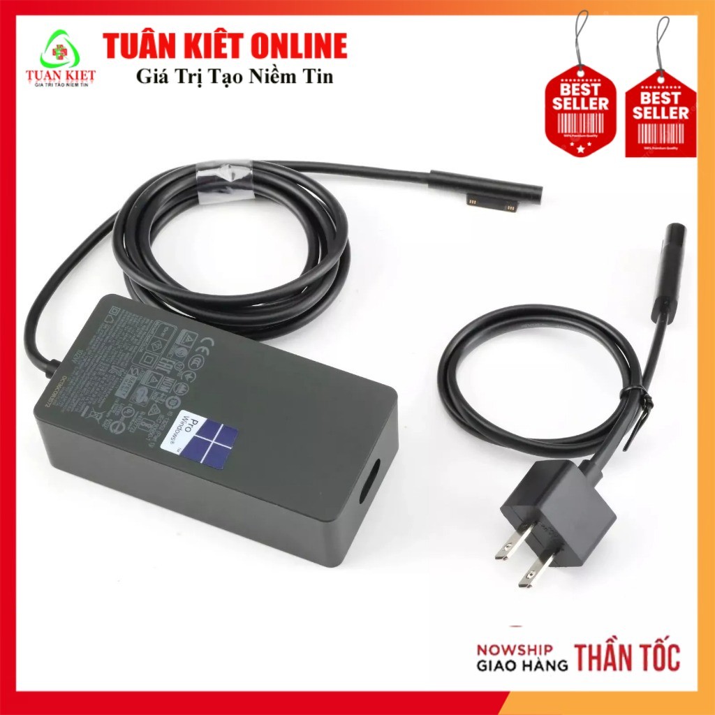 Sạc Microsoft Surface Adapter 102W 6.33A (Surface Book 2, Surface Laptop)