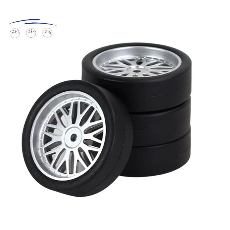 4 32Mm RC Drift Lốp Bánh Xe Cứng Lốp Thay Thế Phụ Kiện Cho LDRC AE86 1 / 18 RC Xe Nâng Cấp Phần Phụ 