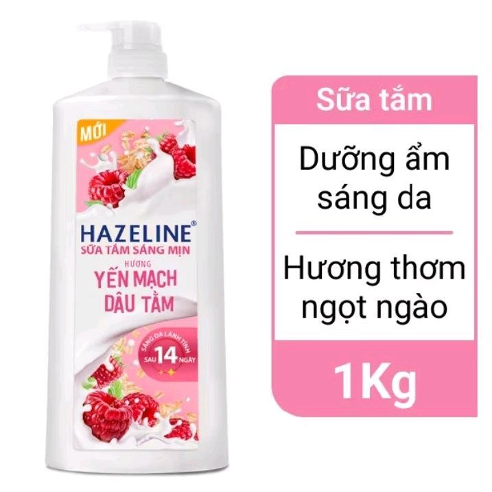 Sữa Tắm HAZELINE Yến Mạch Dâu Tằm 1 kg