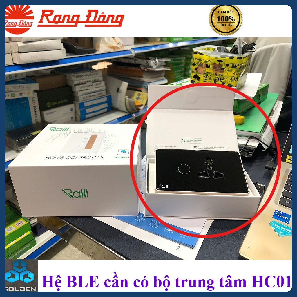 (Rạng Đông) Công tắc dùng cho Ổ cắm chữ nhật thông minh BLE - Điều khiển từ xa, thiết lập kịch bản -