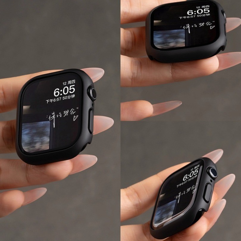 Vỏ PC Cứng Rỗng Cho Apple Watch Series 11 10 46mm 42mm 38 40 44 42mm 10 SE 9 8 7 6 5 4 iWatch Bảo Vệ
