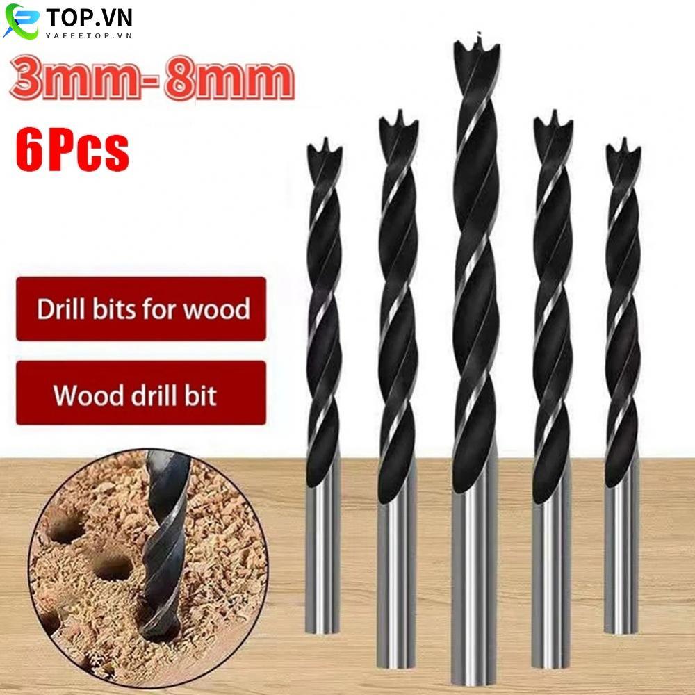High Carbon Steel Wood Drill Bits Set for Woodworking Tool Spiral Drill Bits
