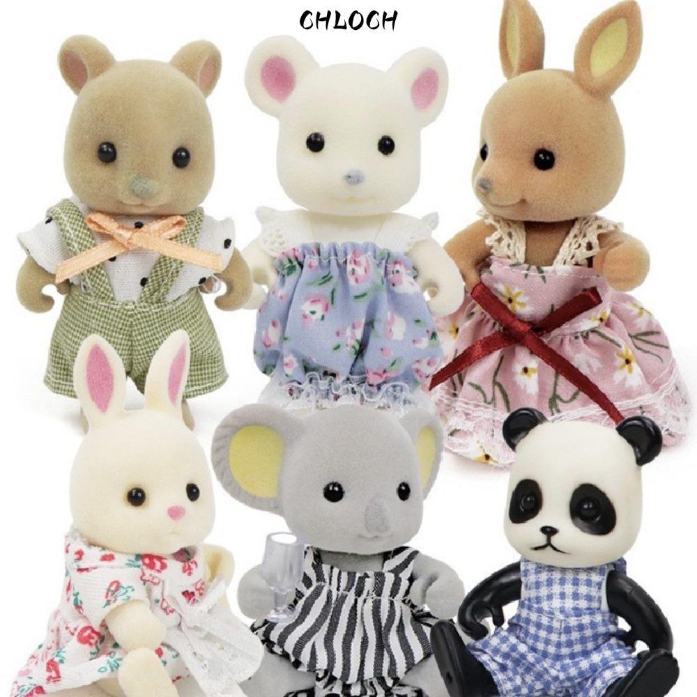 CHLOCH Sang Trọng Koala Búp Bê, Búp Bê Nhồi Bông Koala 8cm, Quà Tặng Chuột Gấu Trúc Mèo Sang Trọng Đ