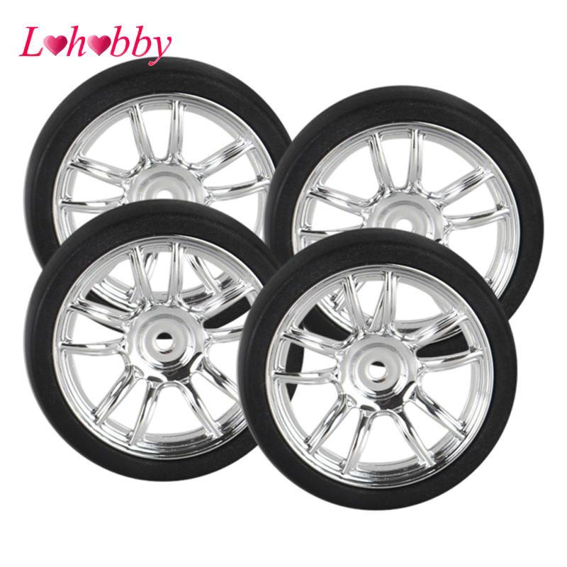 Lohobby 4x RC Drift Lốp, Rally Drift Lốp, Thay Thế Vành Bánh Xe Và Lốp Bộ Cho 1 / 18 RC Drift Xe Tải