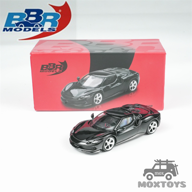BBR 1: 64 296 GTB Nero Daytona Xe mô hình Diecast màu đen