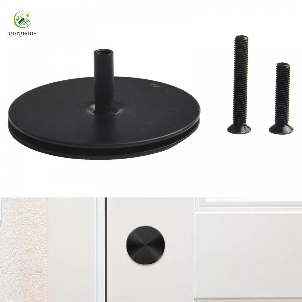 ⭐GROUS⭐Diverse Installation Options Black Metallic Cover Plates Size Diameter 2 5/8in