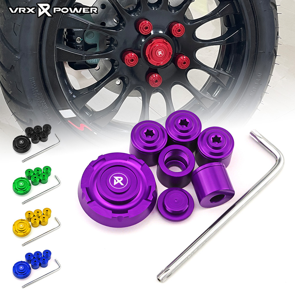 CNC Hubcap Bộ Nắp Bánh Xe Đai Ốc Cắm Cho Vespa Sprint Primavera MY24 tech 2025 2026