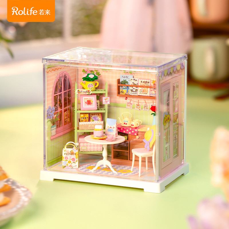 Rolife rolife Siêu Thế Giới DIY Handmade Hut Mô Hình Nhà Ngày Trẻ Em Khối Xây Dựng Lắp Ráp Đồ Chơi