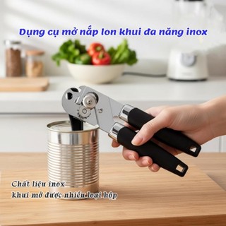 Dụng cụ mở nắp lon khui sữa hộp đa năng chất liệu inox tay cầm chống trượt-EN888