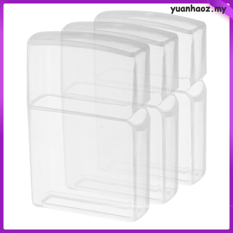 3 Vỏ bảo vệ trong suốt Kerasene Lighter: Hộp đựng nhẹ hơn Hộp lưu trữ Vỏ nhựa trong suốt cao Tương t