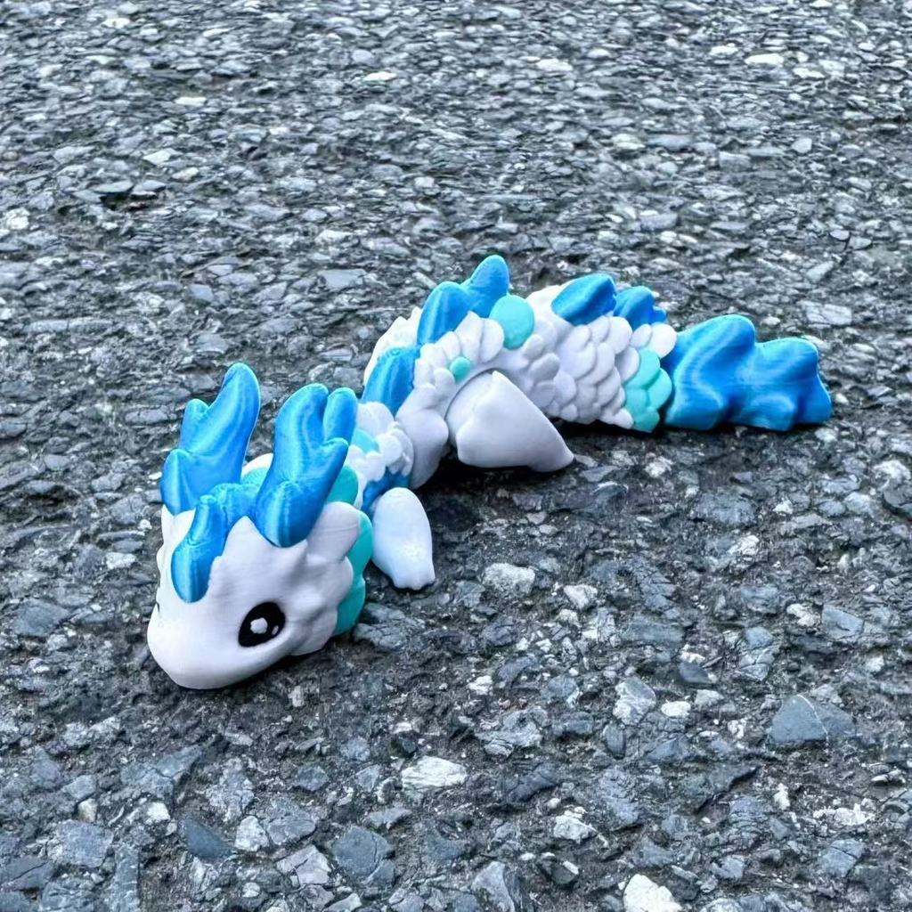 In 3D Mini Mobile Joint Crystal Dragon