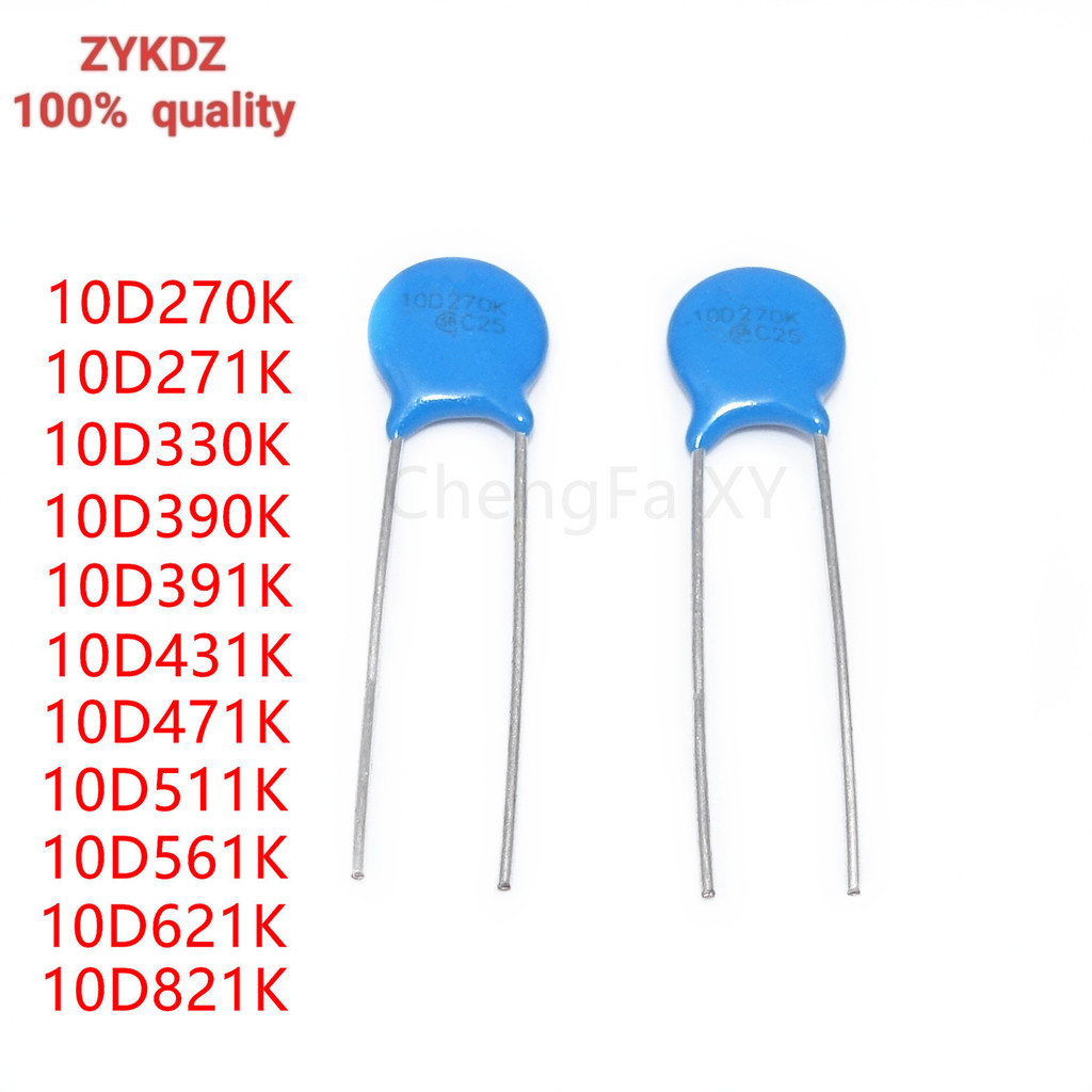10 Chiếc Varistor 10D270K 10D330K 10D390K 10D681K 10D680K 10D820K 10D101K 10D151K 10D221K 10D241K 10