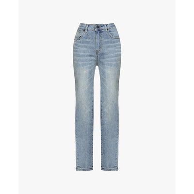 GIGI - Quần jeans nữ ống đứng lưng cao wash bạc_G3101J231310-57