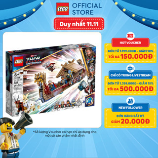  LEGO SUPER HEROES 76208 Thuyền Sơn Dương Của Thor  564 chi tiết  