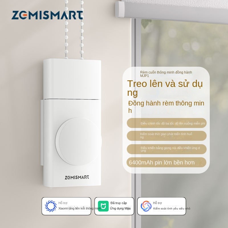 Nó đã được tích hợp với ứng dụng Mi Home, Mi Home Bluetooth Mesh Curtain Companion Smart Beaded Moto