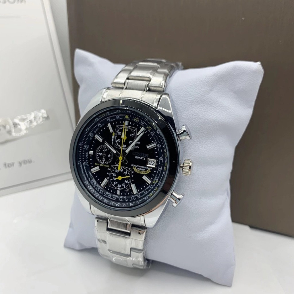 CITIZEN CITIZEN Cơ Chuyển Động Thạch Anh Đồng Hồ Nam Ngày Hiển Thị Mặt Số Màu Đen Chống Thấm Nước