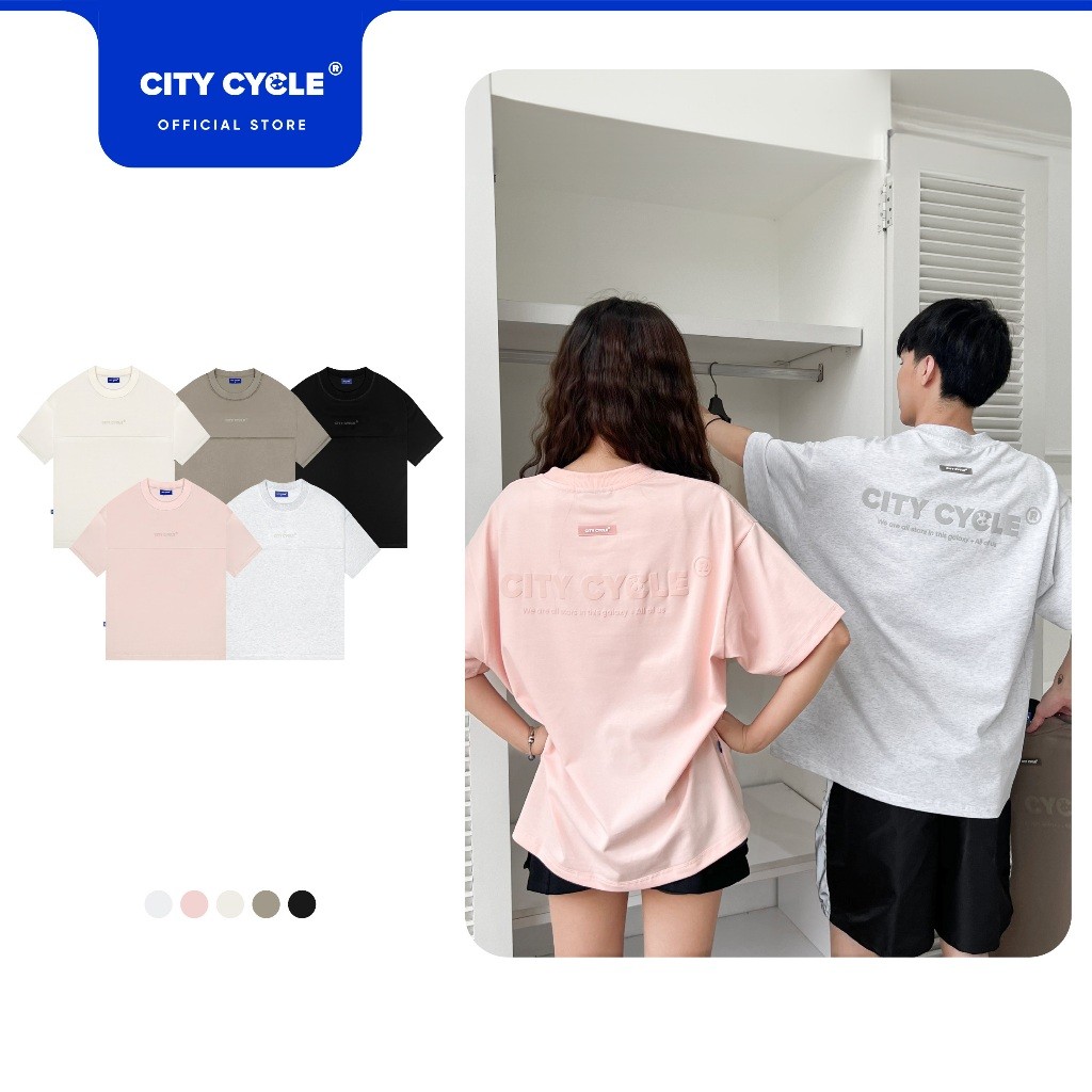 [ CITY CYCLE ] Áo thun phông unisex T Shirt form rộng mùa hè Local Brand Chính Hãng City Cycle Áo th