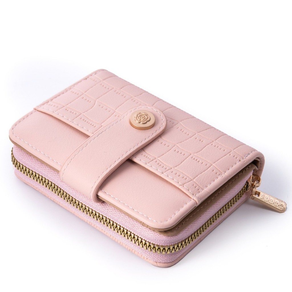 In Stock Large Capacity PU Short Women's Wallet Coin Slot Leather Wallet Girl's Gift Bag Student Bag