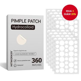  360 Miếng dán Hỗ trợ giảm mụn hình tròn trong suốt các kích cỡ khác nhau Thích hợp cho mụn khác nhau Miếng dán vô hình Phải có để trang điểm Dễ sử dụng và thoải mái 