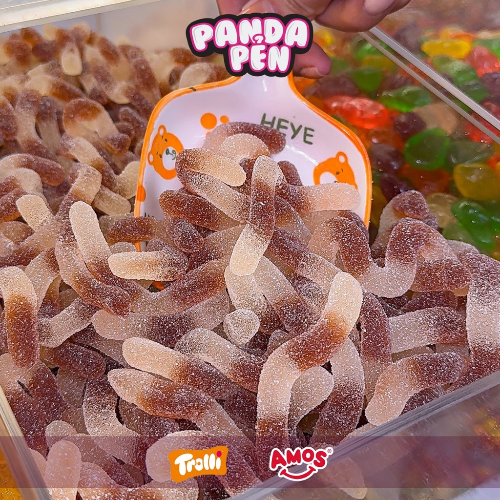 500g Kẹo Dẻo Đức Hương Cocacola Giun Coca Bọc Đường  Panda Pẻn, Kẹo Dẻo Đức Chính Hãng