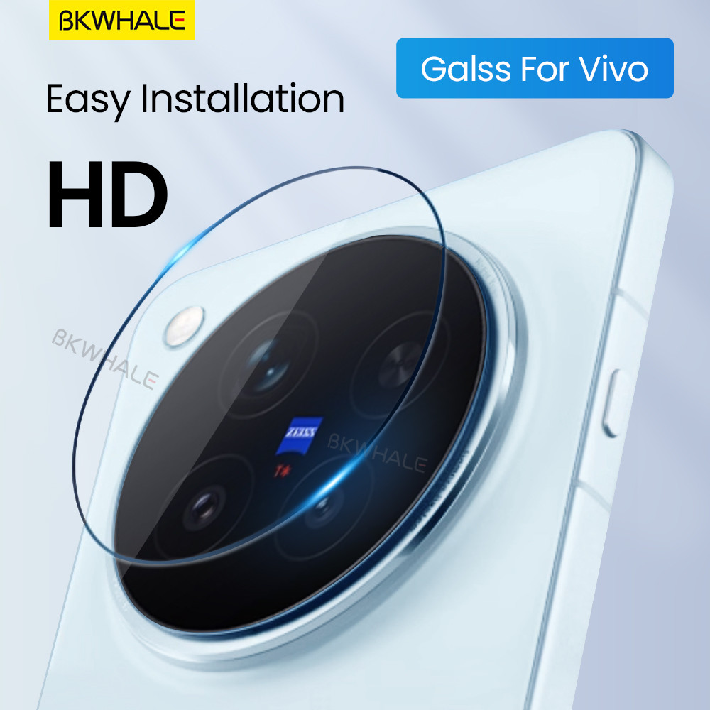BKWHALE HD Bảo Vệ Camera Kính Cường Lực Cho Vivo X300 Pro X200 Pro Mini X100 Ultra X200S X100S Y300Pro iQOO 13 Z10 Turbo 12 Pro Bảo Vệ Toàn Màn Hình Phim Bảo Vệ Ống Kính Trong Suốt