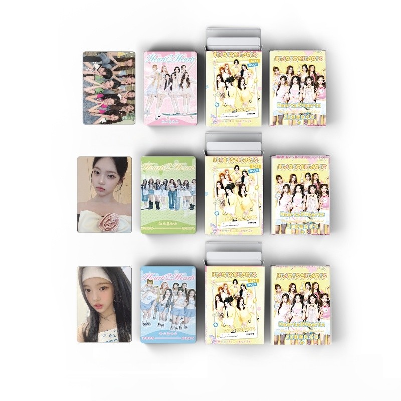 4-50 chiếc H2H Hearts2Hearts FOCUS The Chase Lomo Cards Makestar Soundwave POB Photocard JIWOO CARME