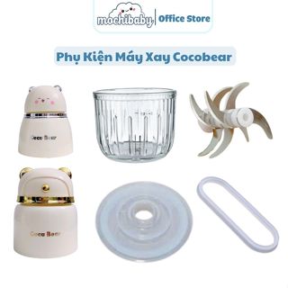 Phụ kiện máy xay hattiecs, cối thủy tinh, lưỡi dao lẻ, nắp gioăng cao su máy xay hattiecs,cocobear,Lionbaby