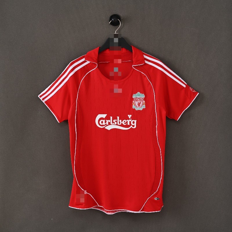 Áo đấu ngắn tay bóng đá sân nhà Liverpool 06-07 Retro