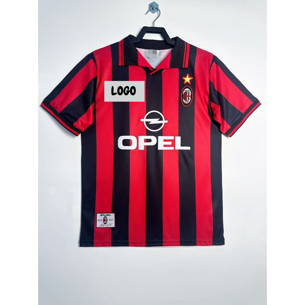 #AM Bóng đá Jersey sân nhà 97-98 #BAGGIO #MALDINI #WEAH