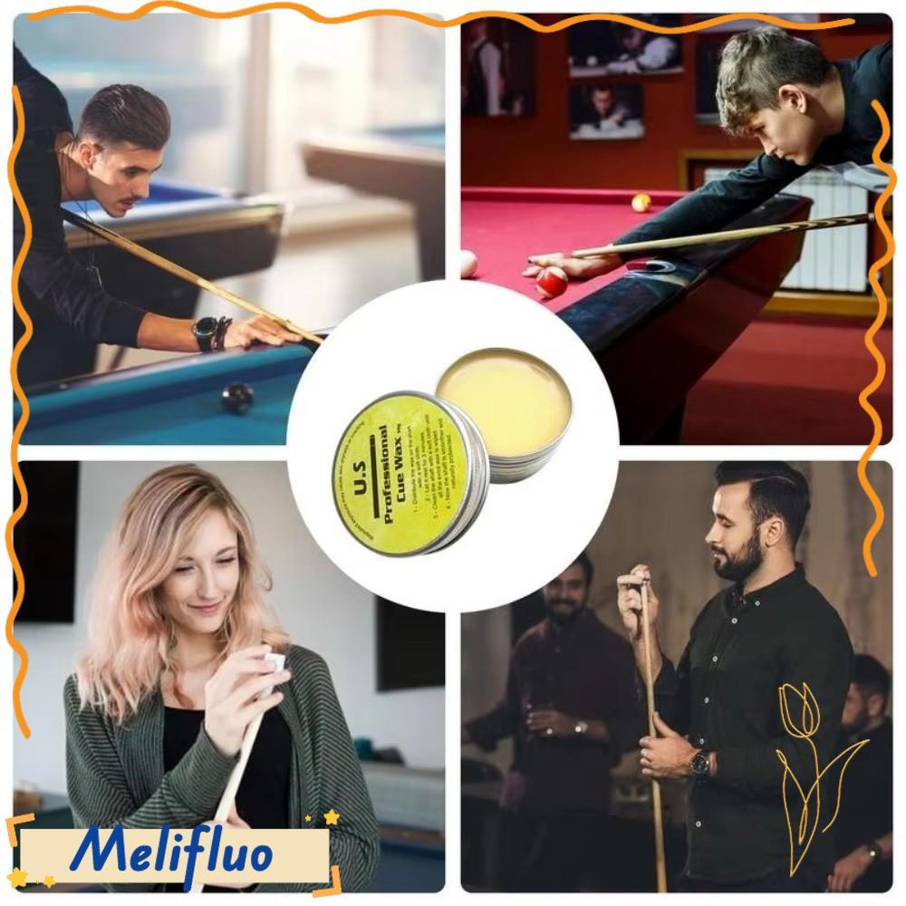 MELIFLUO Pool Cue Shaft Wax, Cue Shaft Cleaner Công thức cụ thể bằng gỗ Sáp Cue Pool Cue Stick Suppl