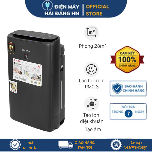 Máy lọc không khí và tạo ẩm Sharp KI-N40V-H, KI-N40V-W (28m²) Bảo hành chính hãng