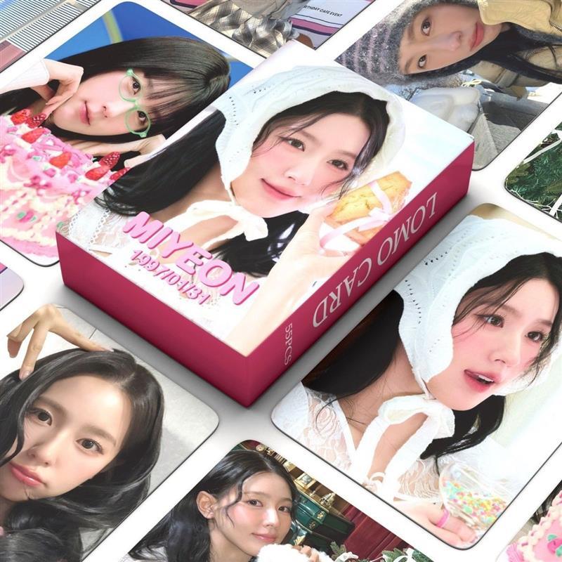 55 Miếng Zhao Meiyeon Photocards Album Mới Hàng Hóa Tự Chế MiYeon Thẻ Quàng Bé Gái Bộ Sưu Tập Búp Bê