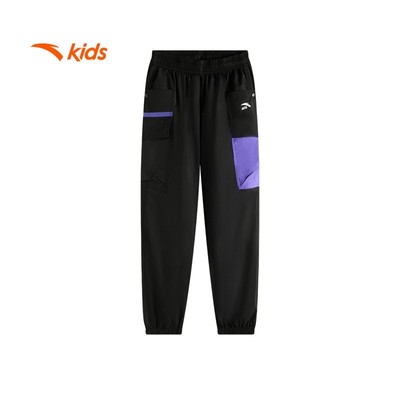 Quần dài bé trai thời trang thể thao size 130-170 Anta Kids Wildplayer Quần nỉ thoáng khí, thoải mái 3525B8505