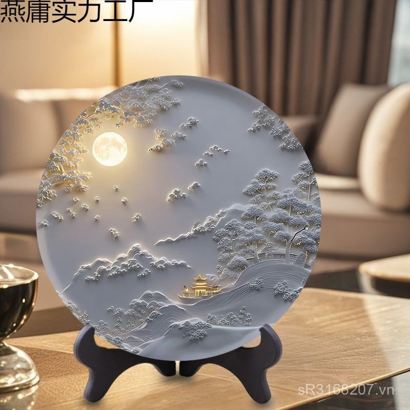 Giảm Chắc Chắn Sáng Tạo Để Bàn Trang Trí Hình Ảnh Mới Phong Cách Trung Quốc Học Phòng Khách Bức Tran