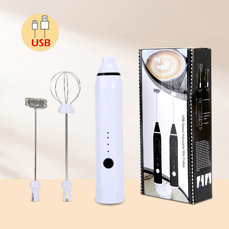 Máy Tạo Bọt Sữa Cầm Tay 3 Tốc Độ – Đánh Trứng, Pha Cà Phê, Sạc Pin Tiện Lợi