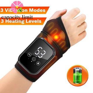 Đai hỗ trợ cổ tay mát-xa nhiệt điện tử với chức năng rung, dễ dàng điều chỉnh và chống trượt