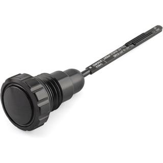 Que nhúng dầu Xe máy Bình dầu Dipstick Phù hợp cho Harley 2007-2016 Lưu diễn Electra Glide Road Glide Road King Street Glide (Đen)