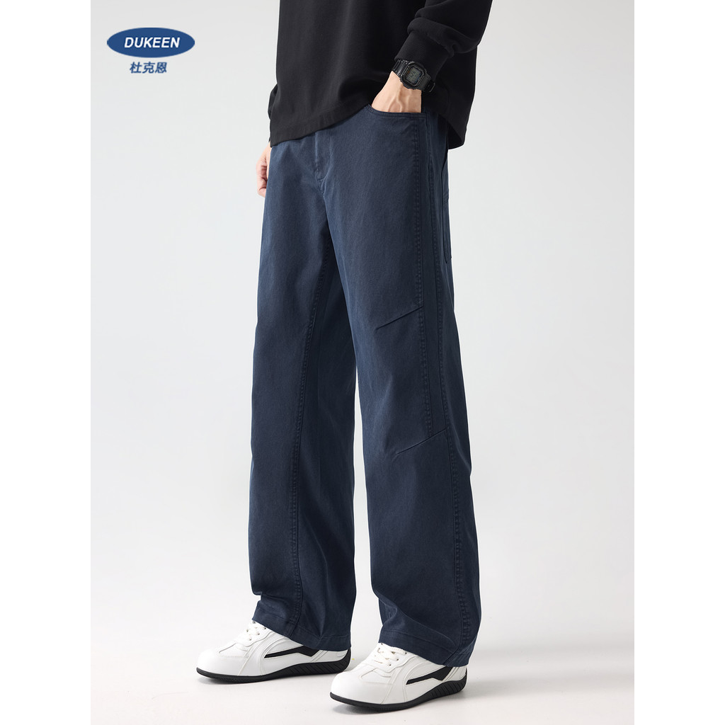 QUẦN YẾP DÁNG RỘNG DUKEEN FAUX DENIM & LYOCELL - PHONG CÁCH RETRO MỸ